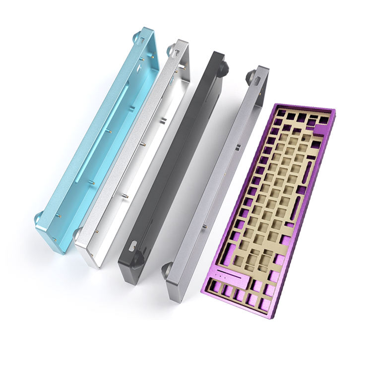 Precision-crafted aluminum keyboard cases featuring various layouts and finishes