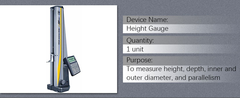 Standing comprehensive height gauge