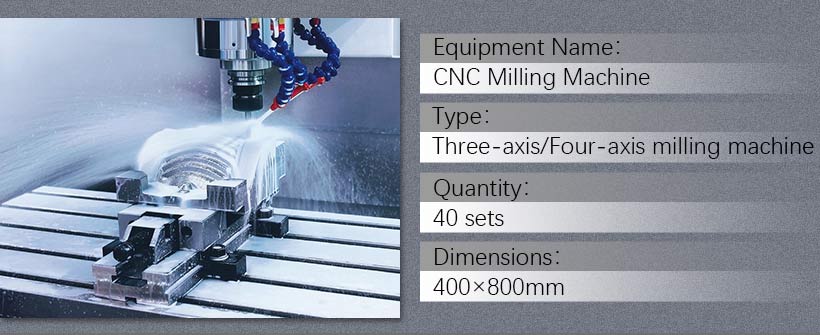 Chiheng's 4 axis machine milling a complex part