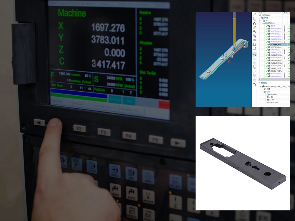 use cnc mill machine to program and process custom metal milling parts