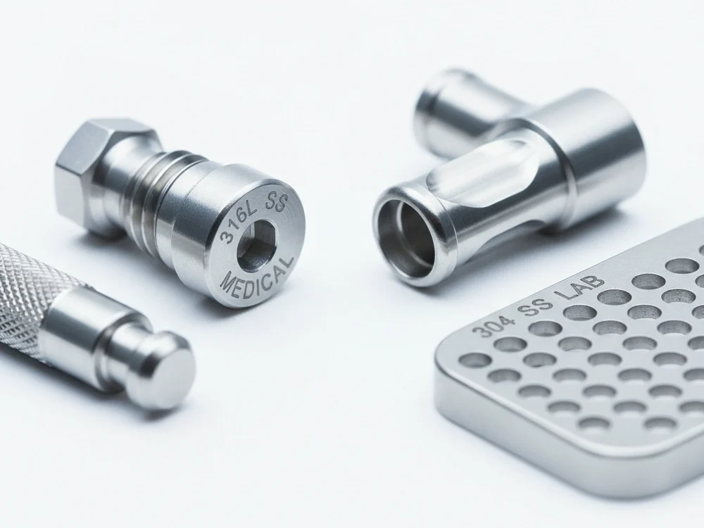 common 316L and 304 medical Stainless Steel machined parts