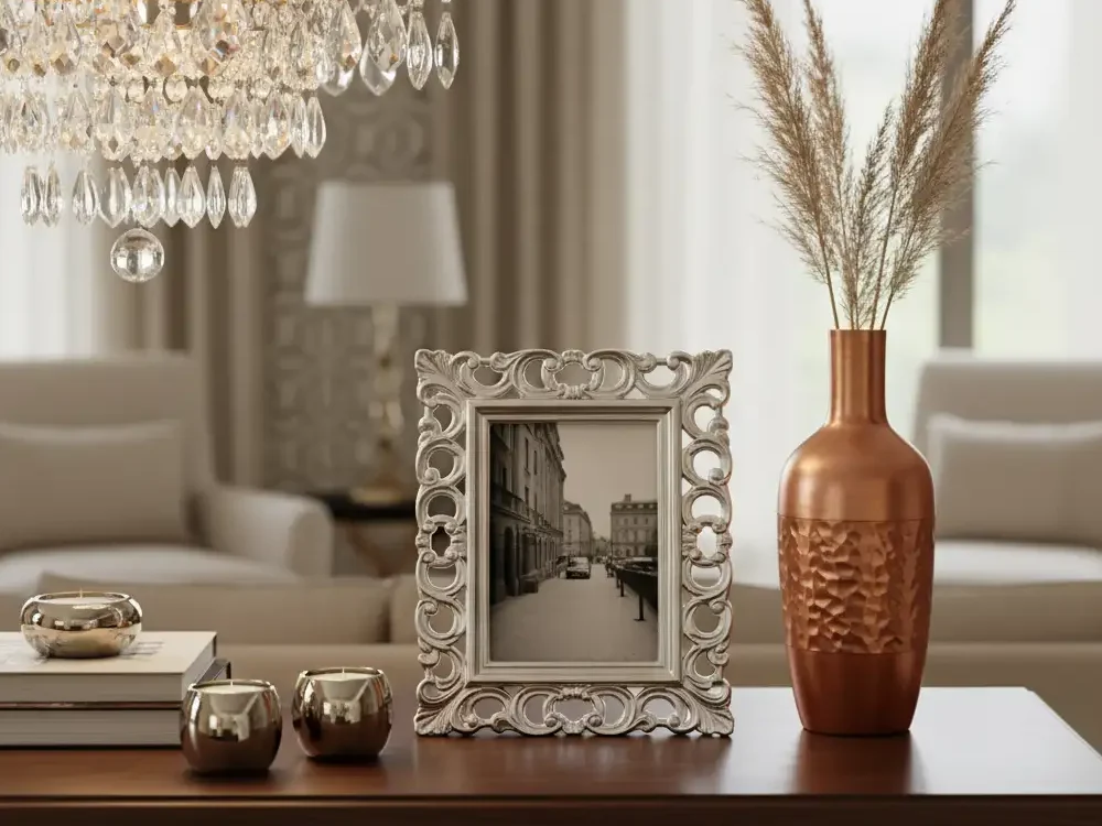 product made from plating parts in home decorations