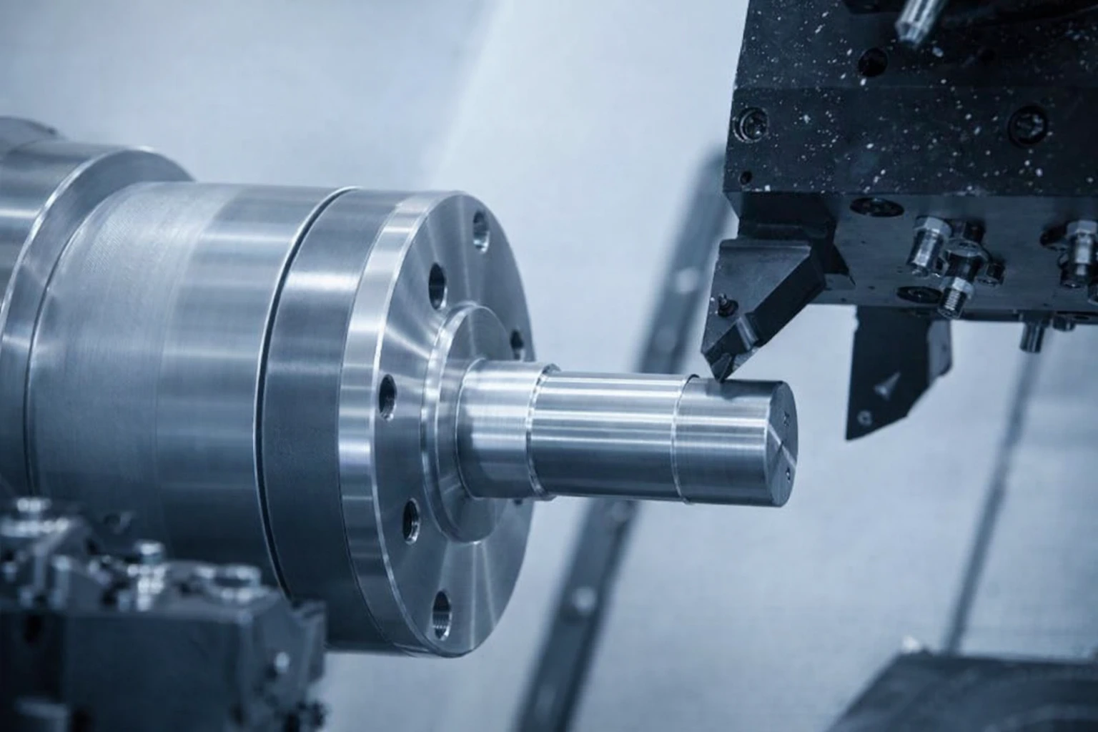 Precision aerospace components produced using CNC lathe turning