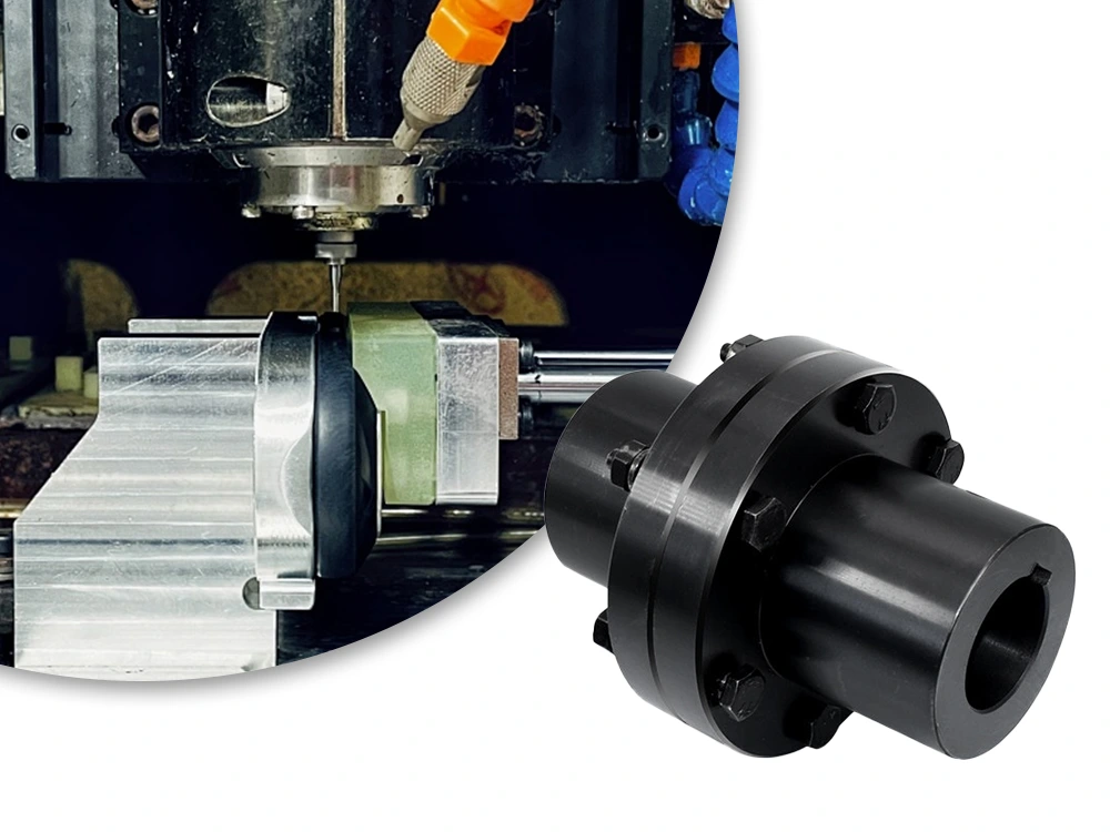 custom flange coupling for rigid shaft connection in industrial machinery