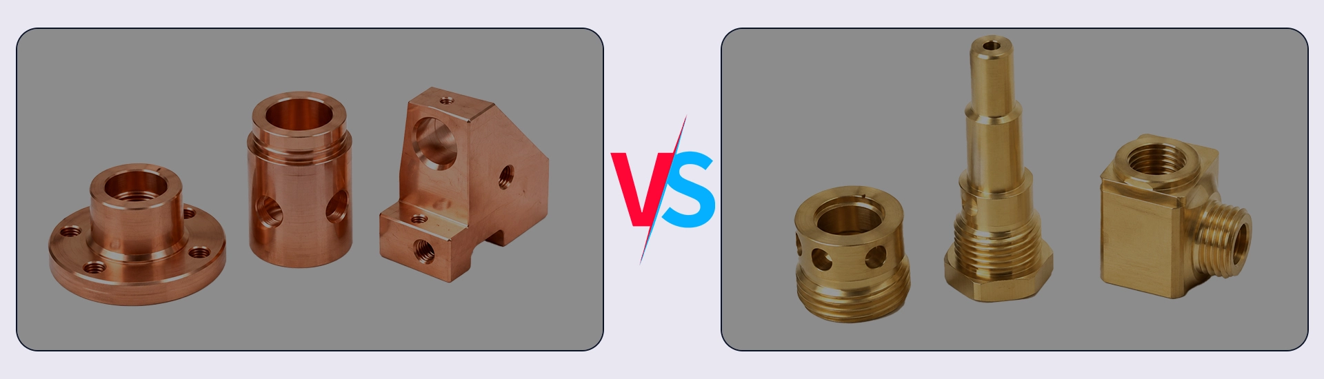 brass part vs copper part