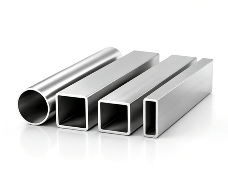 Hollow rectangular aluminum extrusion with internal void for lightweight structural use