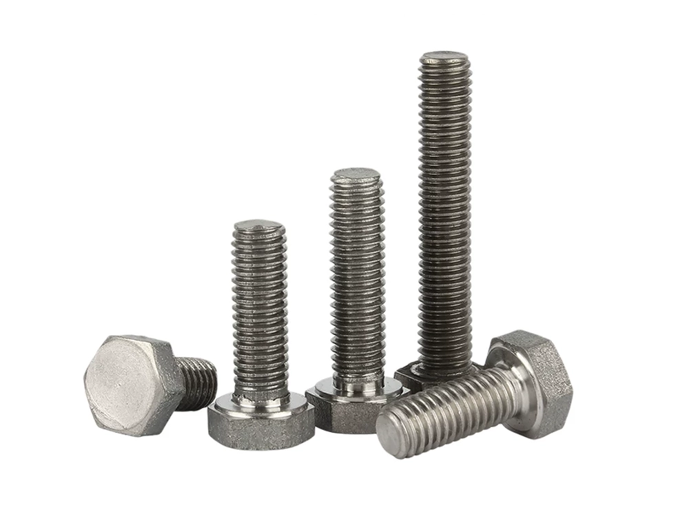 Precision steel fasteners before black oxide finishing